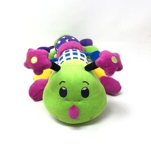 Vintage Kids II Caterpillar Plush Multicolor Stars Checkers 17" Y2K 2000